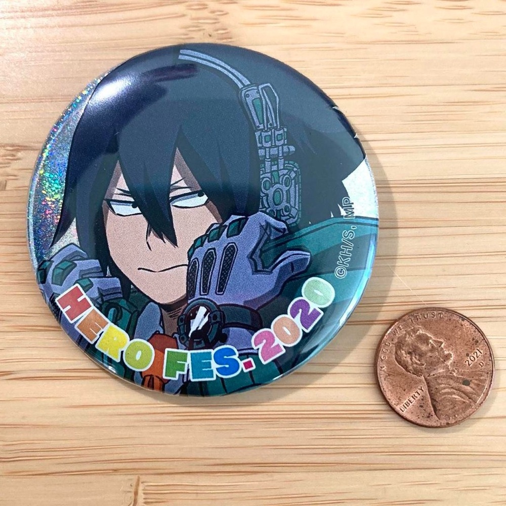 Rare my hero academia Glitter can badge Tamaki
